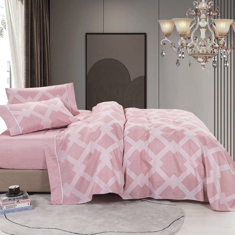 99.99％ポリエステルツイル分散プリント4 PCSベッドシートセット